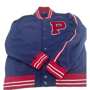 Polo Ralph Lauren New York Football Varsity Letterman Jacket Men's Size Large